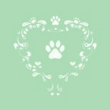 Paw Heart Sympathy cards